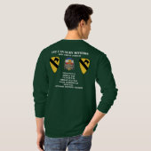 第1騎兵隊部"最初チーム" Tシャツ (裏面フル)