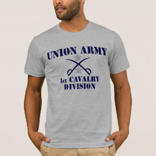 第1騎兵隊部、連合軍隊の内戦のワイシャツ Tシャツ