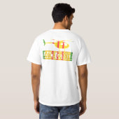 第1騎兵隊部OH-6のLOACHの射撃手のワイシャツ Tシャツ (裏面フル)