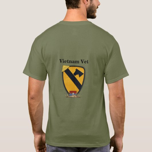 第1騎兵Cavエアモバイル第1チーム退役軍人ベット Tシャツ (裏面)