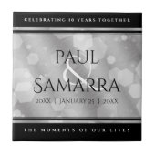 第10エレガント周結婚年お祝い タイル (正面)