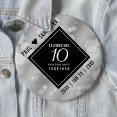 第10エレガント周結婚年お祝い 缶バッジ (インサイチュ)