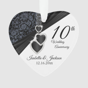 第10オニックスの結婚記念日の記念品 オーナメント
