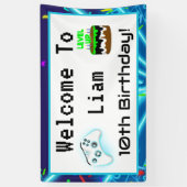 第10ハッピーバースデー・クリティカル・ヒットへようこそ! 横断幕 (縦)