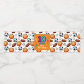 第10パーソナライズされた誕生日スポーツテーマ水ラベル ペットボトルラベル (シングルラベル)