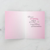 第10ピンク誕生日のカップケーキ カード (内部)