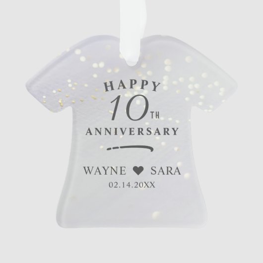 第10回アルミ結婚ニウム記念写真 オーナメント (正面)