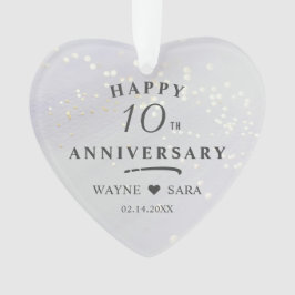 第10回アルミ結婚ニウム記念日 オーナメント