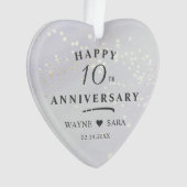 第10回アルミ結婚ニウム記念日 オーナメント (正面)