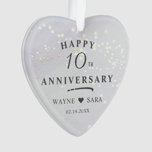 第10回アルミ結婚ニウム記念日 オーナメント (正面)