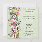 第10回ガールズバースデーパーティーカスタム招待状 招待状 (裏面)