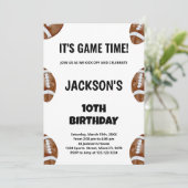 第10回サッカー誕生日招待状 招待状 (スタンド正面)