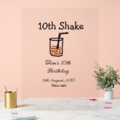 第10回シェイク10ハッピーバースデーミルクシェイク落書き アクリルサイン (ウェディング)