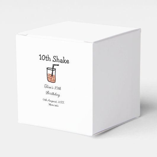 第10回シェイク10ハッピーバースデーミルクシェイク落書き フェイバーボックス (正面サイド)