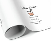 第10回シェイク10ハッピーバースデーミルクシェイク落書き ラッピングペーパー (ロールコーナー)