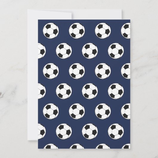 第10回バースデーパーティーサッカー海軍ブルーボーイズスポーツ 招待状 (裏面)