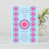 第10回バースデーパーティー招クール待ブルー10 招待状 (スタンド正面)