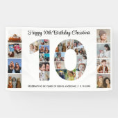 第10回バースデーパーティー第10回フォトコラージュ 横断幕 (横)