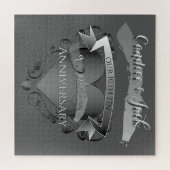 「第10回ブリキ結婚ン記念日」名前をカスタムする ジグソーパズル (横)