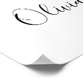 第10回写真誕生日歓迎サイン、彼または彼女 ポスター (角)