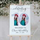 第10回写真誕生日歓迎サイン、彼または彼女 ポスター