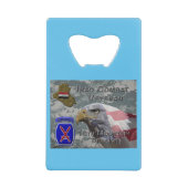 第10回山分イラク戦闘退役軍人 クレジットカード栓抜き (正面)