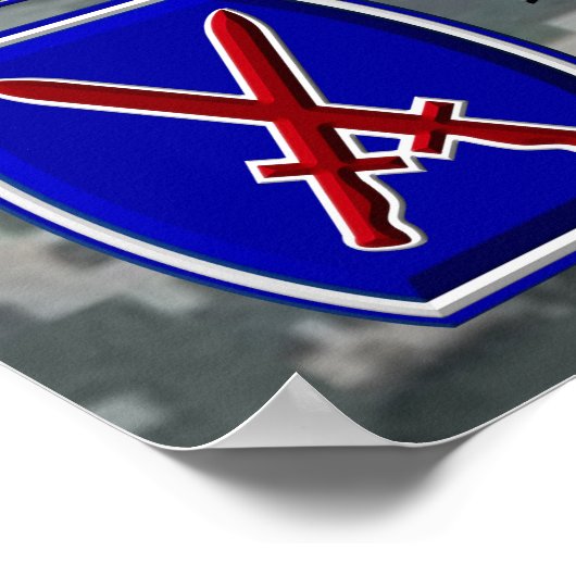 第10回山分イラク戦闘退役軍人 ポスター (角)