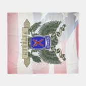 第10回山分退役軍人 フリースブランケット (正面(横))