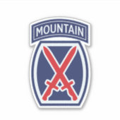 第10回山師団「登山家」バッジ シール (正面)