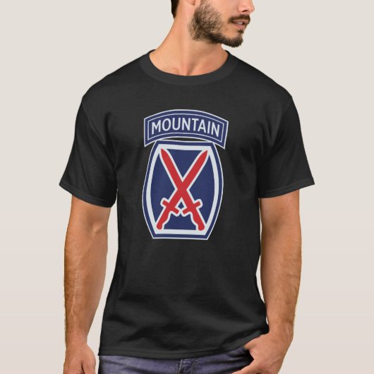 第10回山師団「登山家」バッジ Tシャツ (正面)