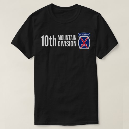 第10回山師部陸軍歩兵米軍退役軍人 Tシャツ (デザイン正面)