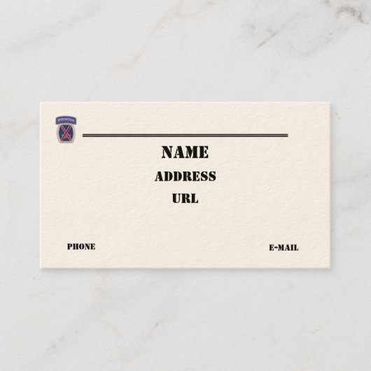 第10回山間部ヴェッツパッチビジネスカード 名刺 (正面)