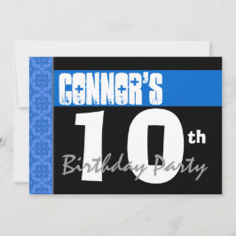 第10回生誕祭モダンパーティーBright Blue Stars V01A 招待状