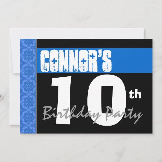 第10回生誕祭モダンパーティーBright Blue Stars V01A 招待状 (正面)