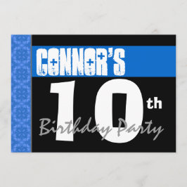 第10回生誕祭モダンパーティーBright Blue Stars V01A 招待状