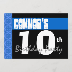 第10回生誕祭モダンパーティーBright Blue Stars V01A 招待状