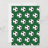 第10回誕生日パーティーサッカーグリーンボーイススポーツ 招待状 (裏面)
