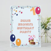 第10回誕生日パーティー 招待状 (スタンド正面)