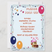 第10回誕生日パーティー 招待状 (裏面)