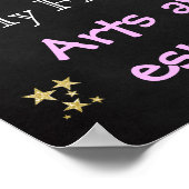 第10回誕生日パーティーUnicorn chalkboardサイン ポスター (角)