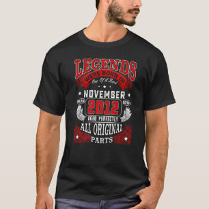 第10回誕生日レジェンド2012生まれ年11月10年 Tシャツ