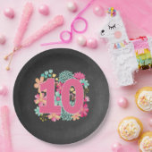 第10回誕生日記念パーティー ペーパープレート (パーティー)