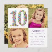 第10回風船誕生日パーティー写真I 招待状 (正面/裏面)