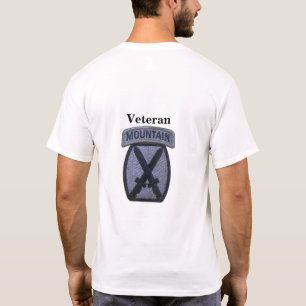 第10回MTN MDディビジョンマウンテンディビジョン退役軍人ヴェッツ Tシャツ