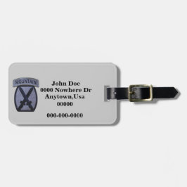 第10山区パッチラゲッジタグ ラゲッジタグ