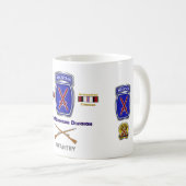 第10山岳部イラク·アフガニスタン退役軍人 コーヒーマグカップ (正面右)