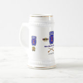 第10山岳部イラク·アフガニスタン退役軍人 ビールジョッキ (正面左)