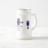 第10山岳部イラク·アフガニスタン退役軍人 ビールジョッキ (正面右)