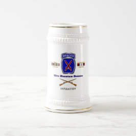 第10山岳部イラク·アフガニスタン退役軍人 ビールジョッキ