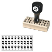 第10期の大きなコーヒーフリーの名刺 ラバースタンプ (押印)